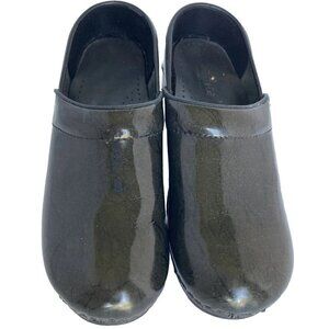 Sanita Original Danish Clogs 37 Deep Dark Gray Green Professional Comfort Shoes